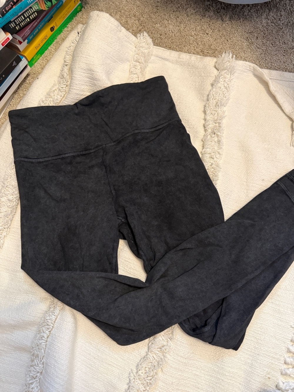 Athleta High-Rise Black/Grey Leggings